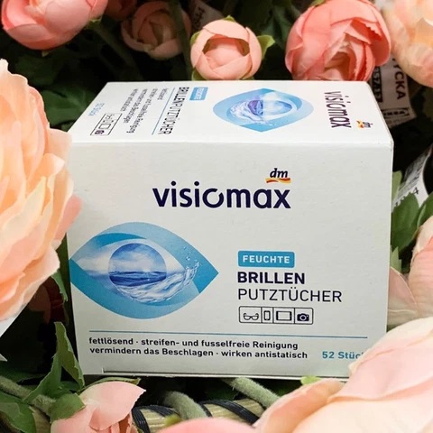 Giấy lau kính visiomax 52 tờ giúp làm sạch và bảo vệ kính, lau kính, lau màn hình điện thoại