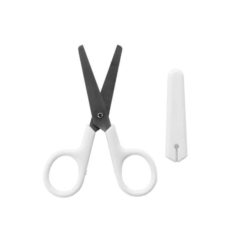 Mini Paper Scissors 1 Piece Scissors Mini White Color Korean Stationery Scissors Portable ...