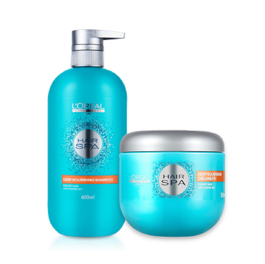 Combo dầu gội & dầu hấp cấp ẩm cho tóc khô L'Oréal Professionnel Hair Spa