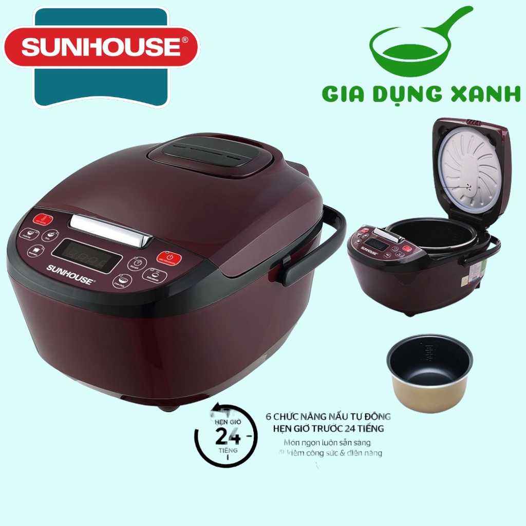 Nồi Cơm Điện Tử SUNHOUSE SHD8909 1.8 Lít Bảo Hành 12 Tháng
