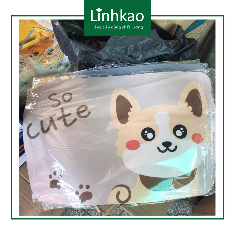 Thảm chùi chân silicon hình thú cưng cực cute