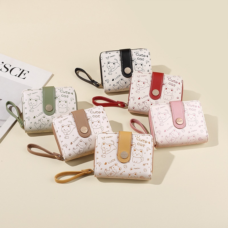 Ví nữ dáng gập chất liệu da Pu cao cấp BAGU VML125