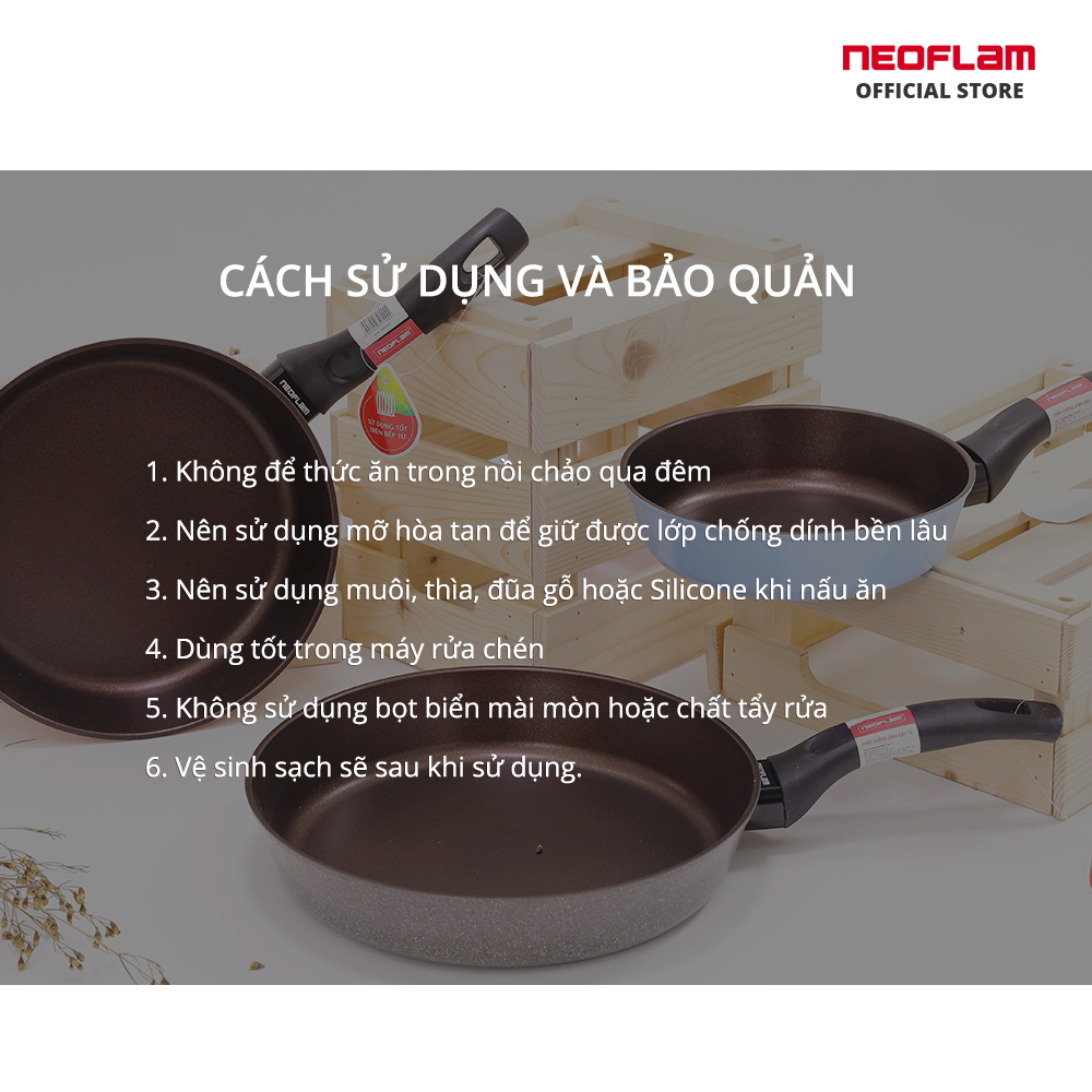 Chảo chiên Reverse Neoflam size 28cm - EC-RV-F28I