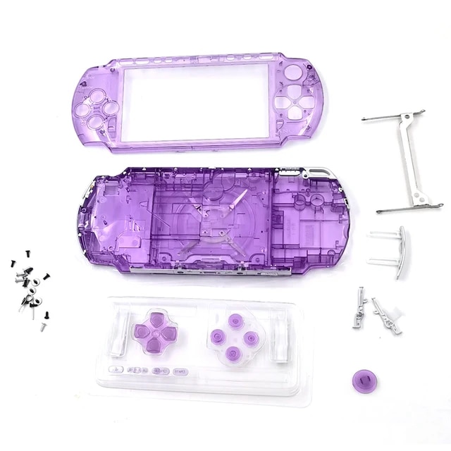 Clear Crystal Console For Psp3000 Psp 3000 Game Console Replacement Full Housing Cover Case With Buttons Kit Housing
