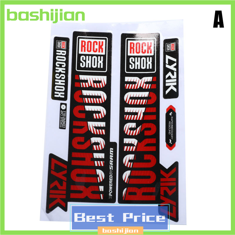 bashijian Front Fork Sticker Mountain Bike Front Shock Absorber Change Sticker Waterproof