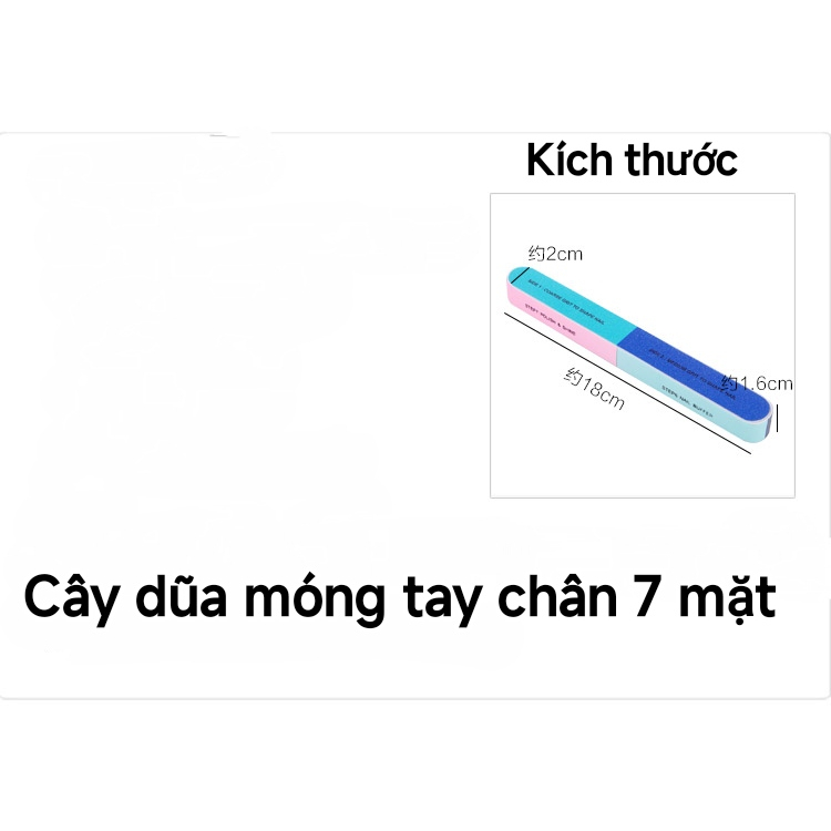 Cây Dũa mài chăm sóc móng 7 mặt chuyên dụng