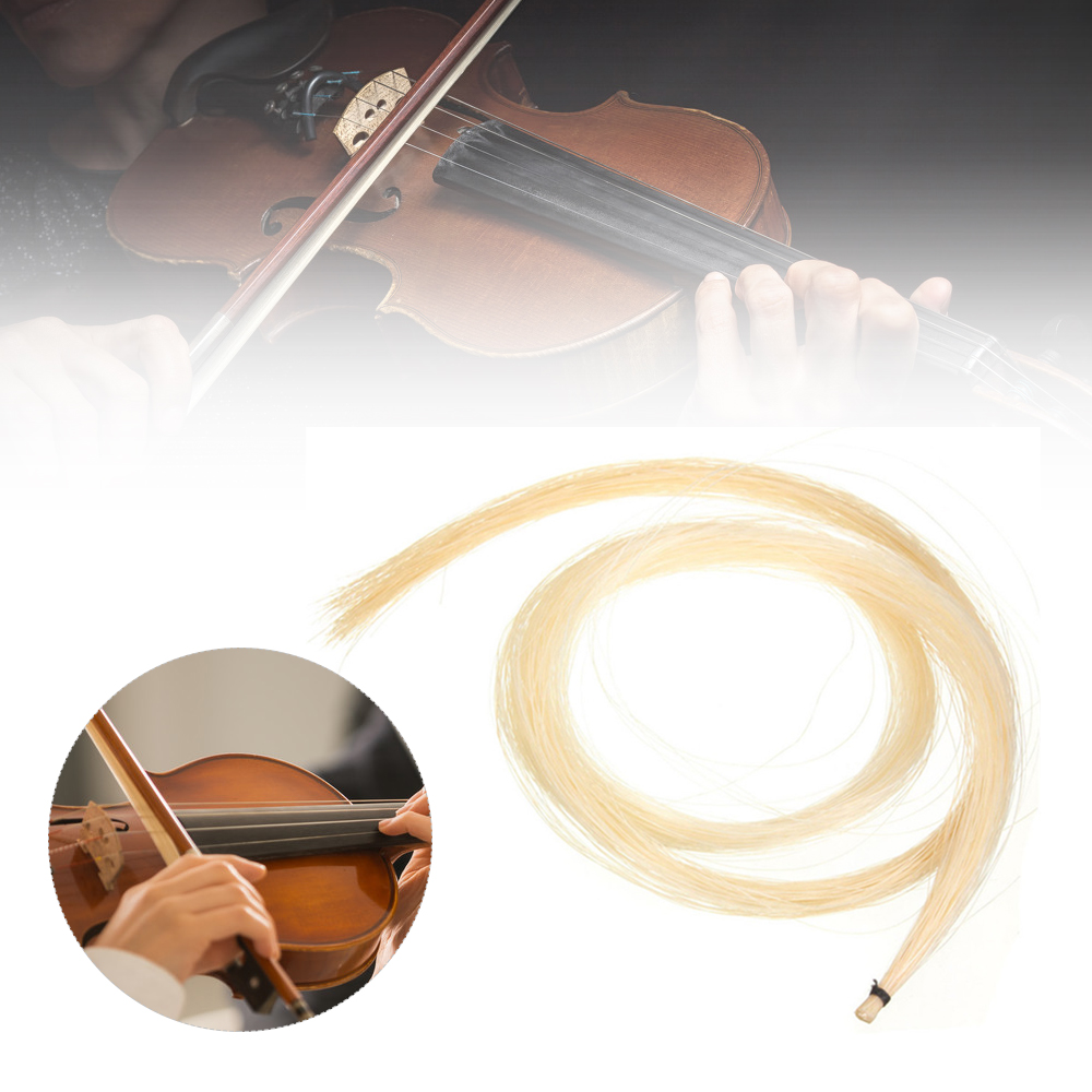 Violin Bow Hair Made of Horsetail Suitable for Viola Cello and Bass Bows