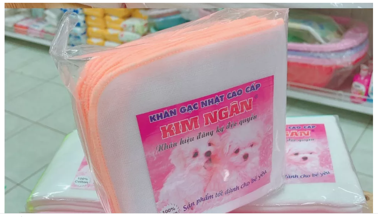 Set 10 chiếc khăn sữa 4 lớp, Khăn sữa cao cấp Kim Ngân