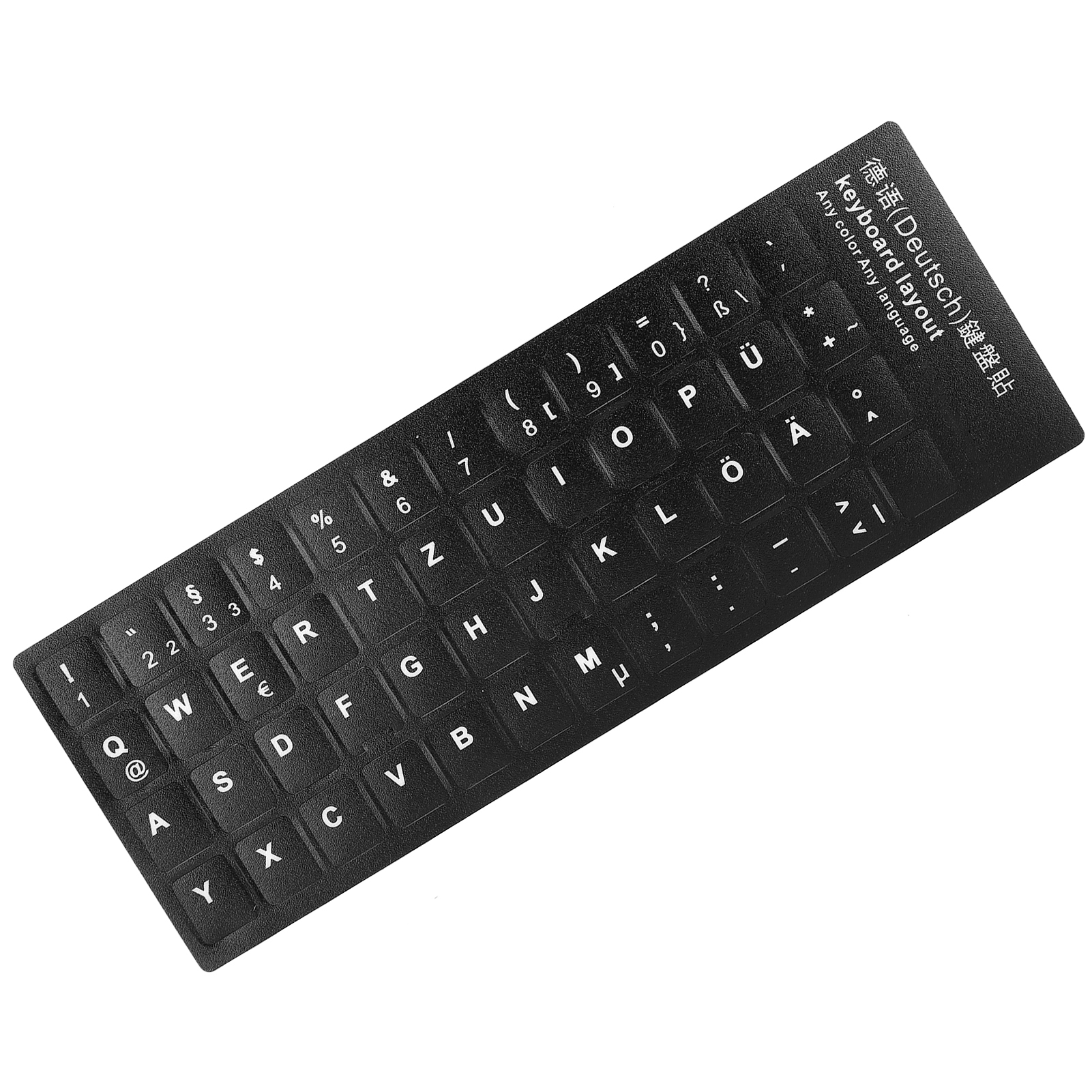 German Keyboard Sticker Replacement Keyboard Sticker Designed for the German Language for 10-inch To 17-inch Laptop Keyboards for Desktop PC Keyboards