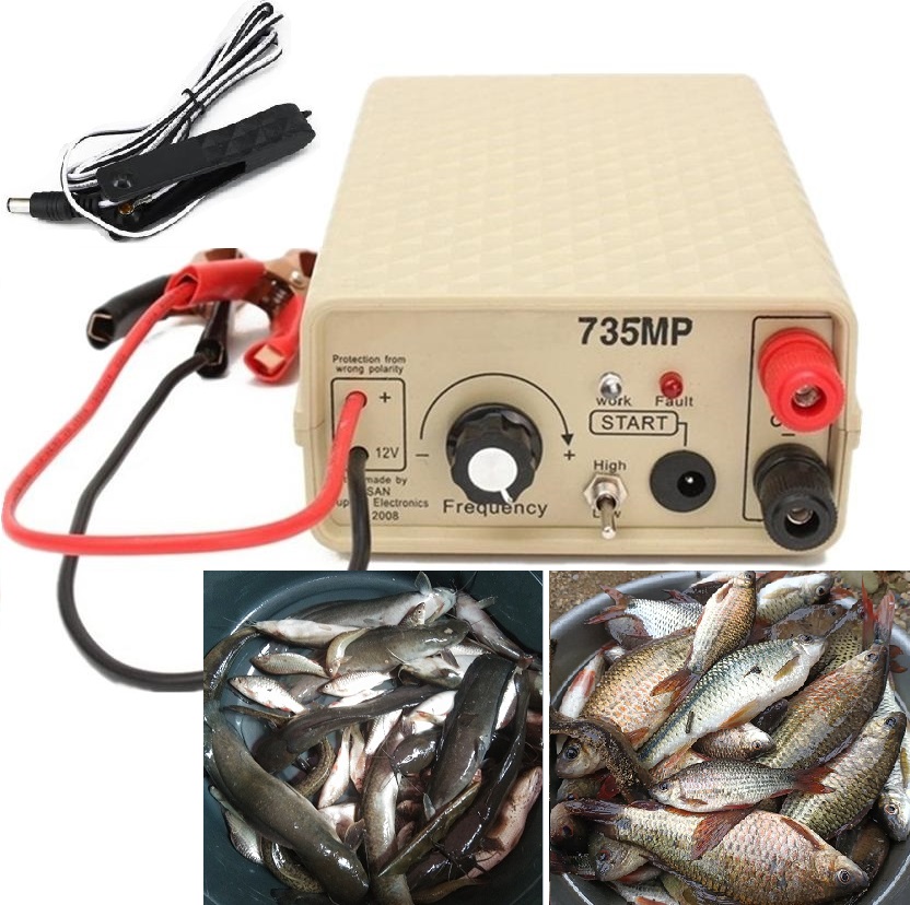 Fishing Tackle Ultrasonic Inverter 735MP Fishing Machine Electric Fish Fishing Machine Fishing Rod 12 V 