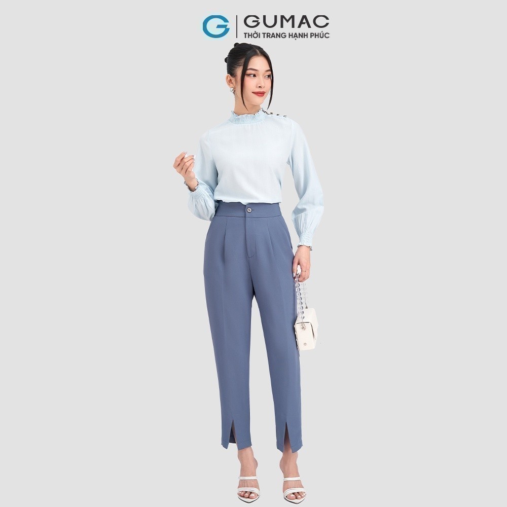 [15 - 17.6 |Voucher 8-15%] Quần tây baggy nữ lưng kiểu GUMAC QD03062