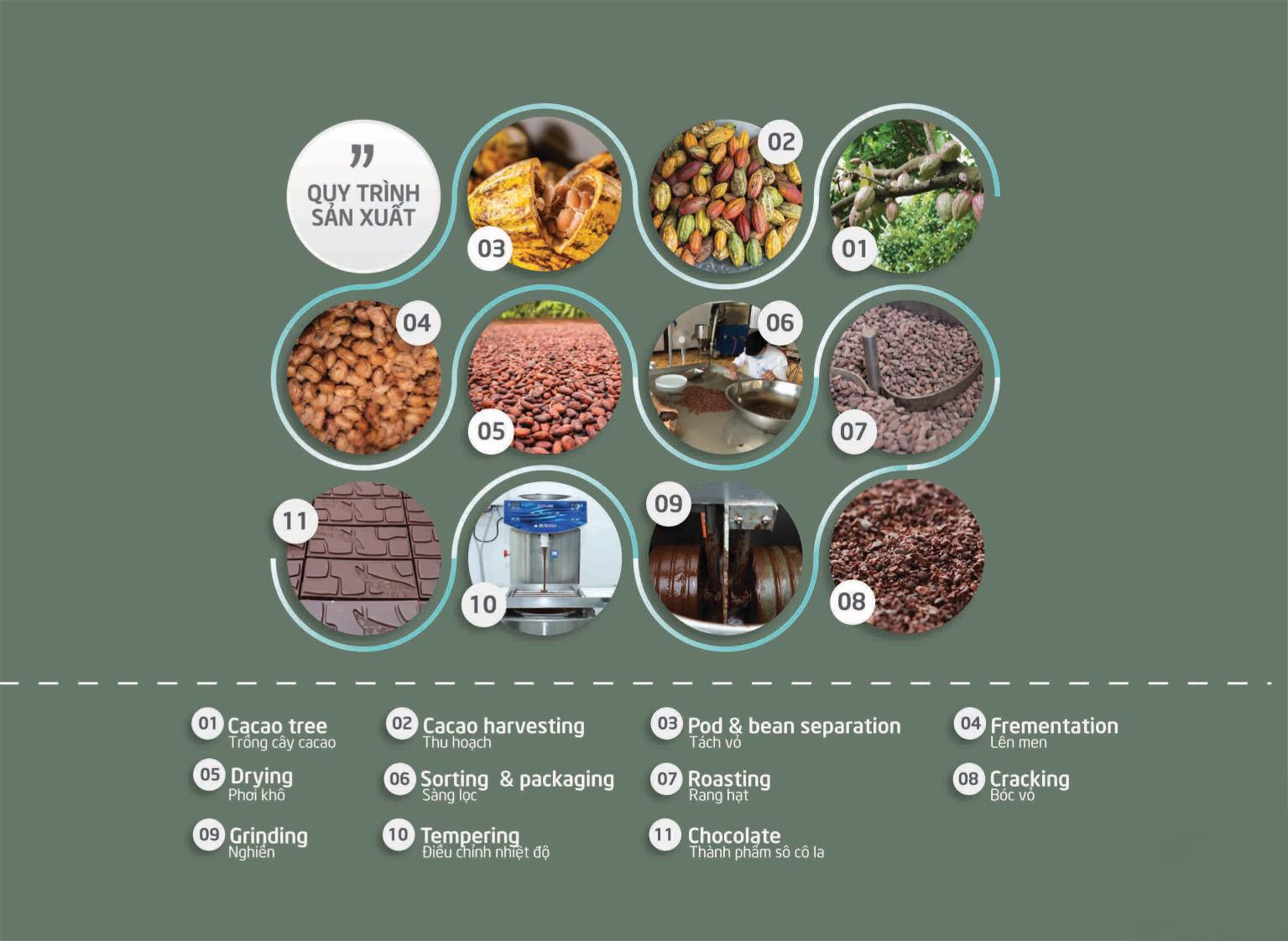 Cacao chips dark chocolate 72% - matcha - 1 kg - ảnh sản phẩm 8