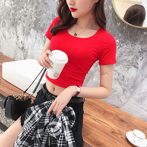 Áo Thun Nữ Croptop Form Body Thời Trang