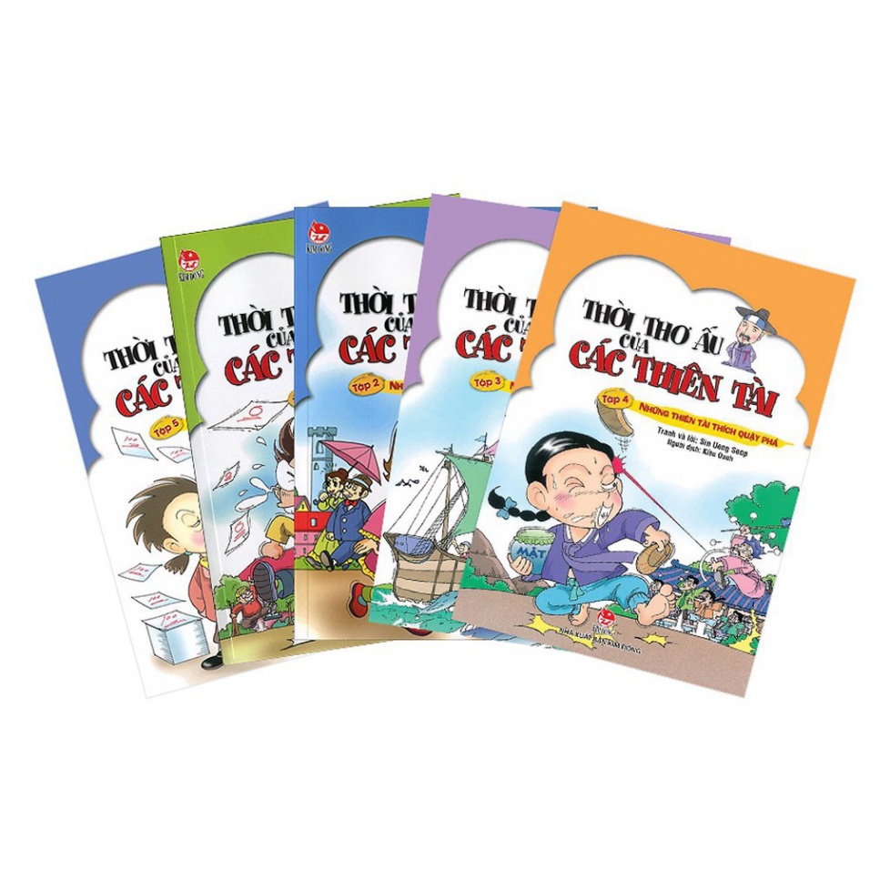 Truyện tranh Thời thơ ấu của các thiên tài - Trọn bộ 5 tập