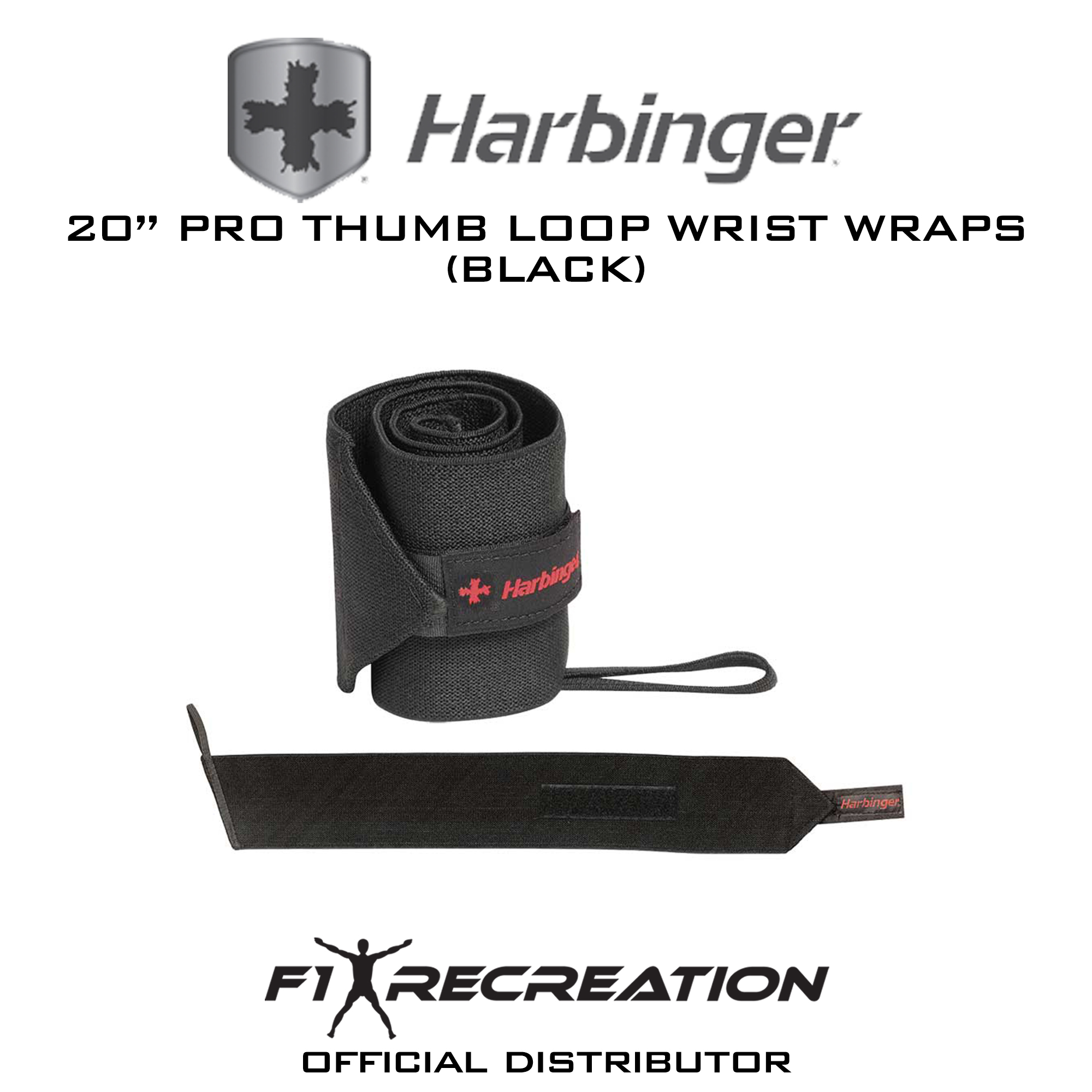 Harbinger Pro Thumb Loop 20 Wrist Wraps 