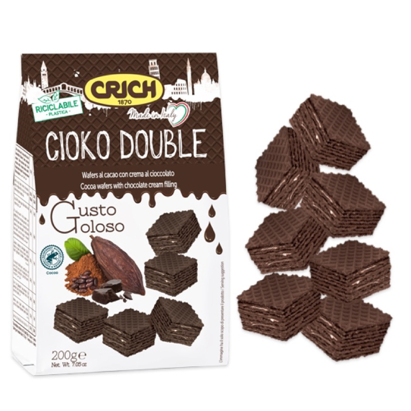 Bánh Xốp Ý Crich Waffer Nhiều Vị [ 250Gr ]