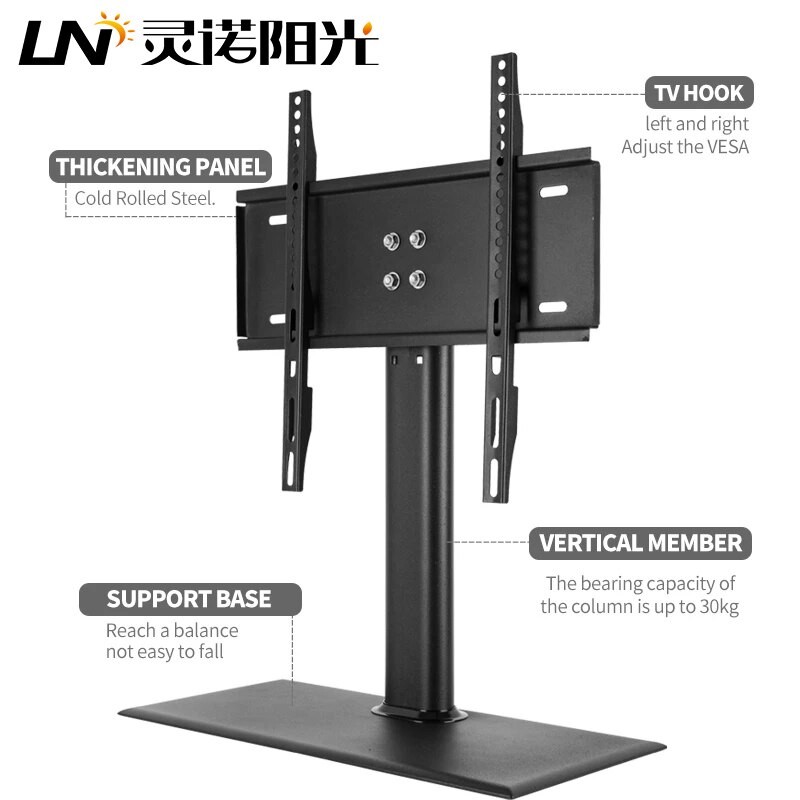 Universal Table Monitor Stand Tabletop TV Desk Stand Base LCD LED TV