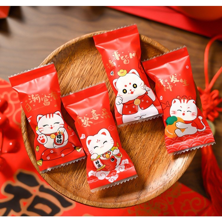 Túi Kẹo Nougat Tết Nhiều Mẫu ( Set 100c)