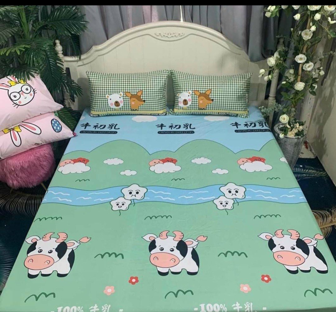 Ga chống thấm cotton hoa văn có sẵn hàng belashop1814
