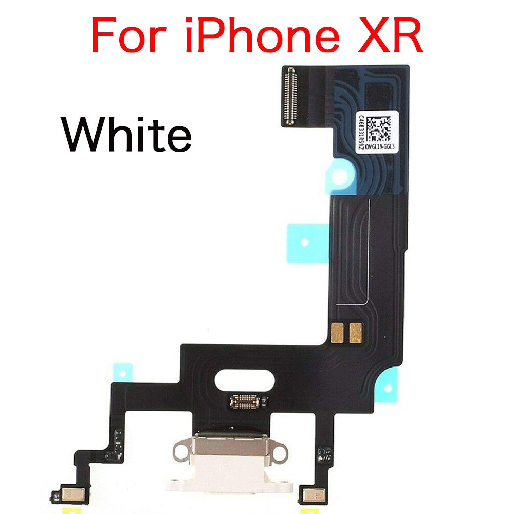 Charging Port Dock Flex Cable For iPhone X XR XS Max Charger Connector And Microphone Replacement Parts.