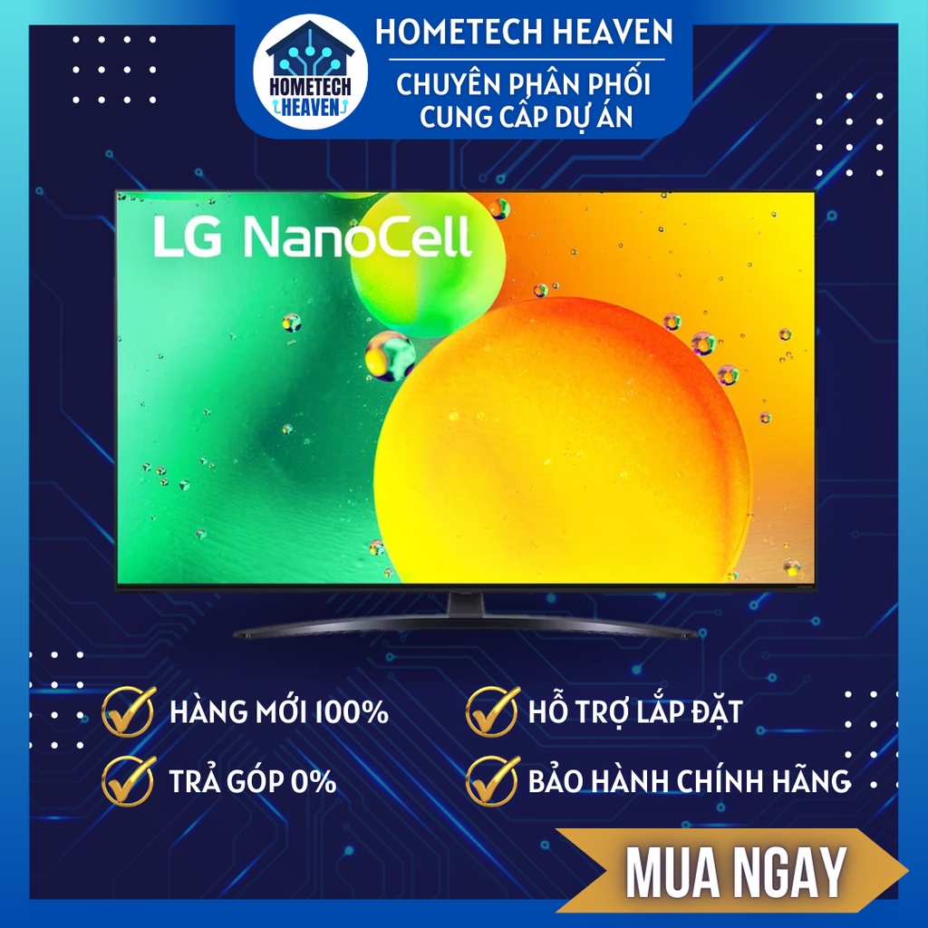 Smart tivi nanocell lg 4k 55 inch 55nano76sqa - hàng chính hãng