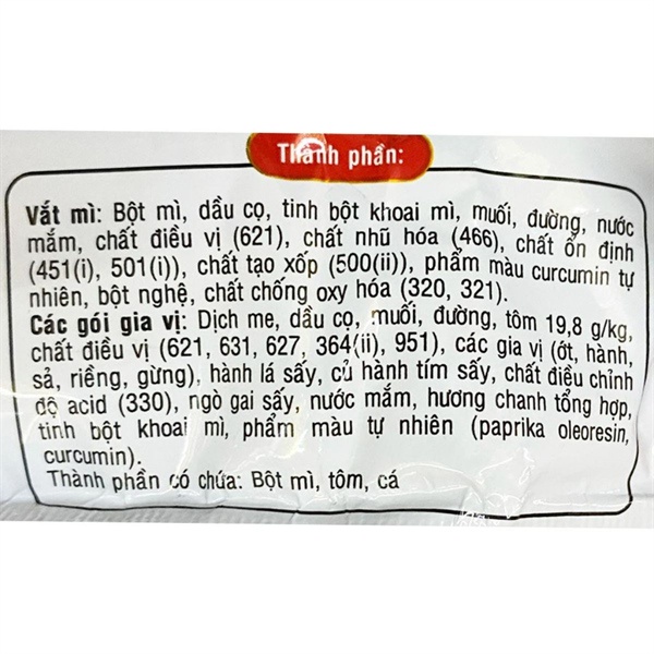 Mì Lẩu Thái tôm gói 80g, Mì Ăn Liền Acecook