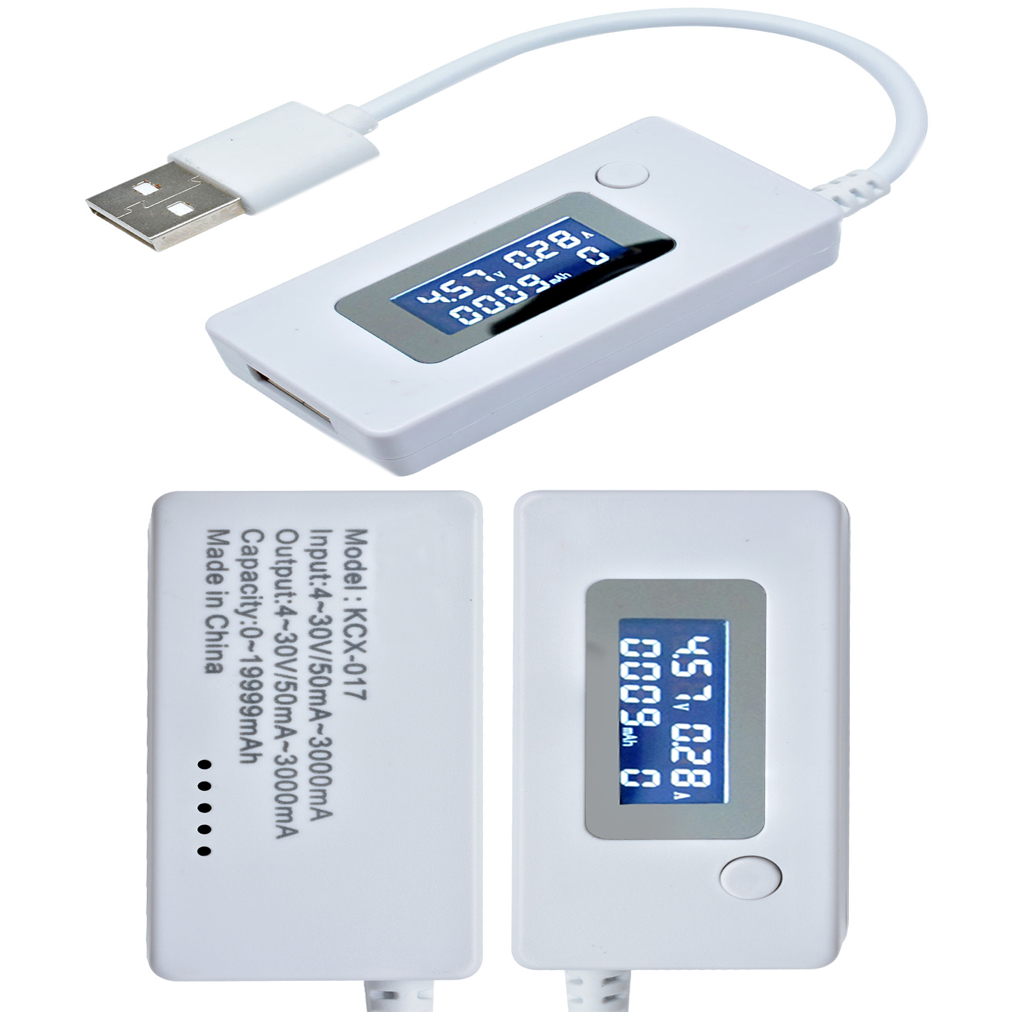 Kcx-017%20White%20Tail%20Ammeter%20Lcd%20Display%20Mini%20Usb%20Voltage%20Current%20Tester%20Meter%204-30v%20Mobile%20Power%20Tester%20-%20Image%204
