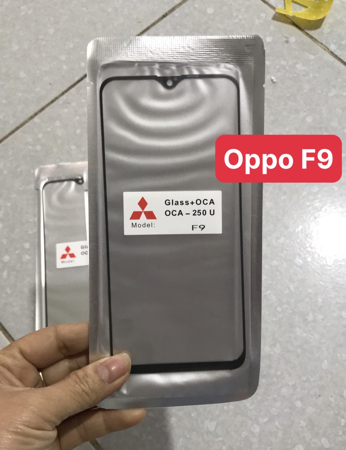 Kính ép Oppo F9 ( KÍnh ép màn hình liền keo)