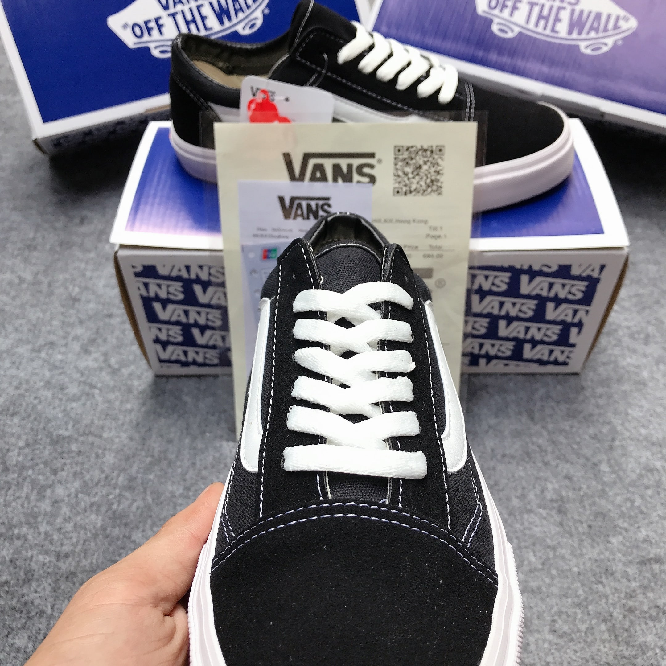 [Fullbox, Bill + Tất] Giày thể thao Vans Old Skool đen 36-43