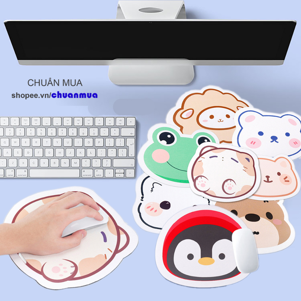 Lót Chuột Hình Thú Hoạt Hình Dễ Thương Chất Liệu Cao Su ( In Đẹp Sắc Nét Cute Đế Chống Trượt, Lót Chuột Giá Rẻ )