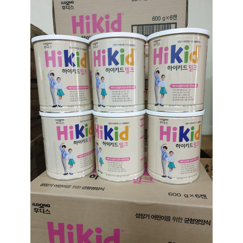 Sữa Hikid Premium tách béo tăng chiều cao, 600g