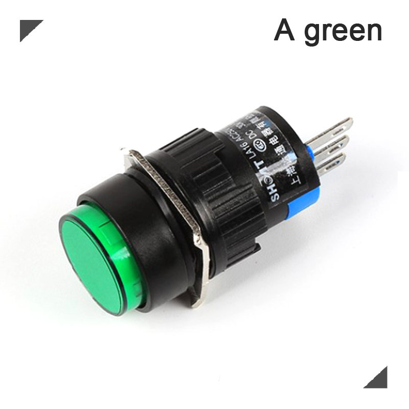 WonderfulBuyinge Công Tắc Nút ấn tạm thời công tắc tròn tạm thời 16mm LA16Y-11
