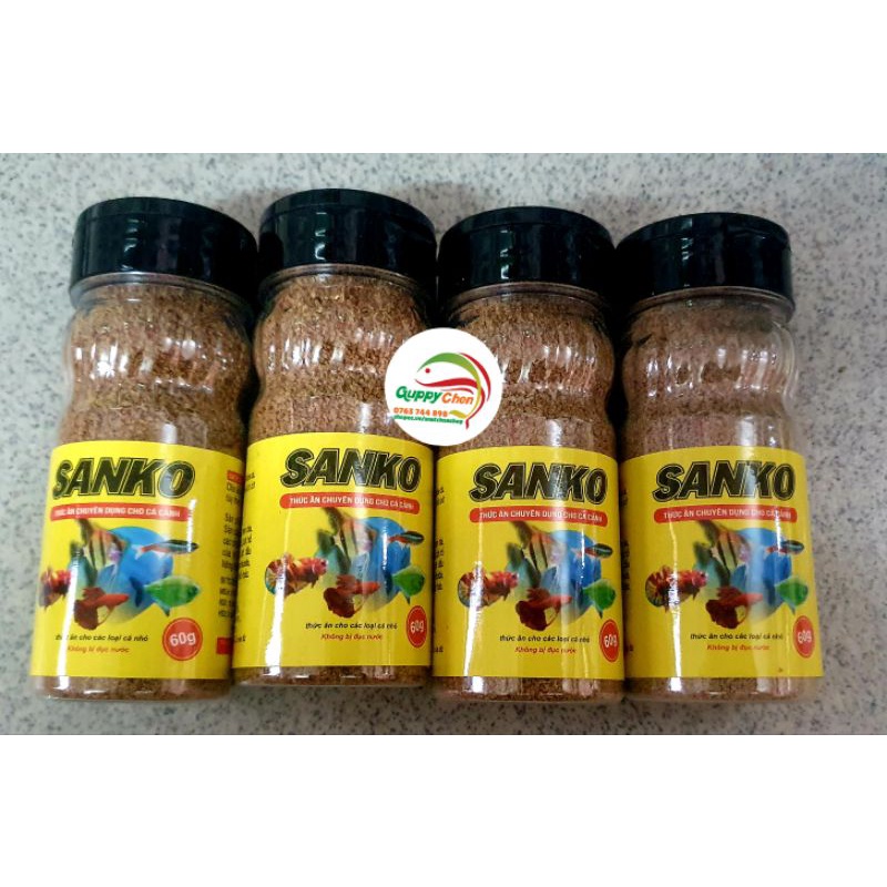 Cám sanko hủ 60g - thức ăn chuyên dụng cho cá cảnh