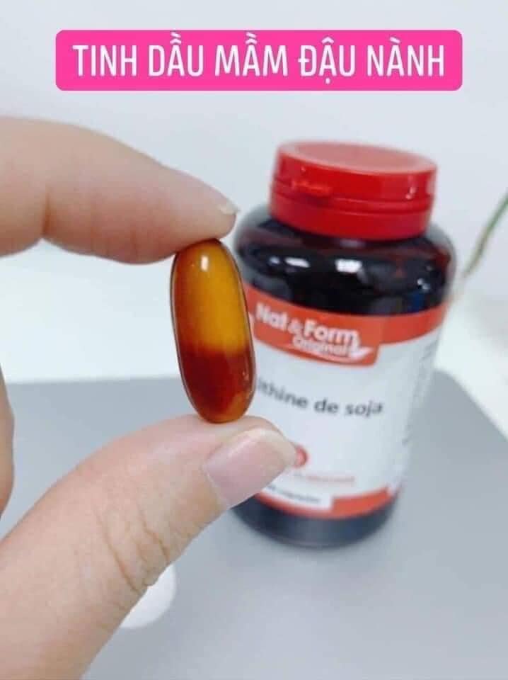 Viên tinh chất mầm đậu nành Nat &Form của Pháp
