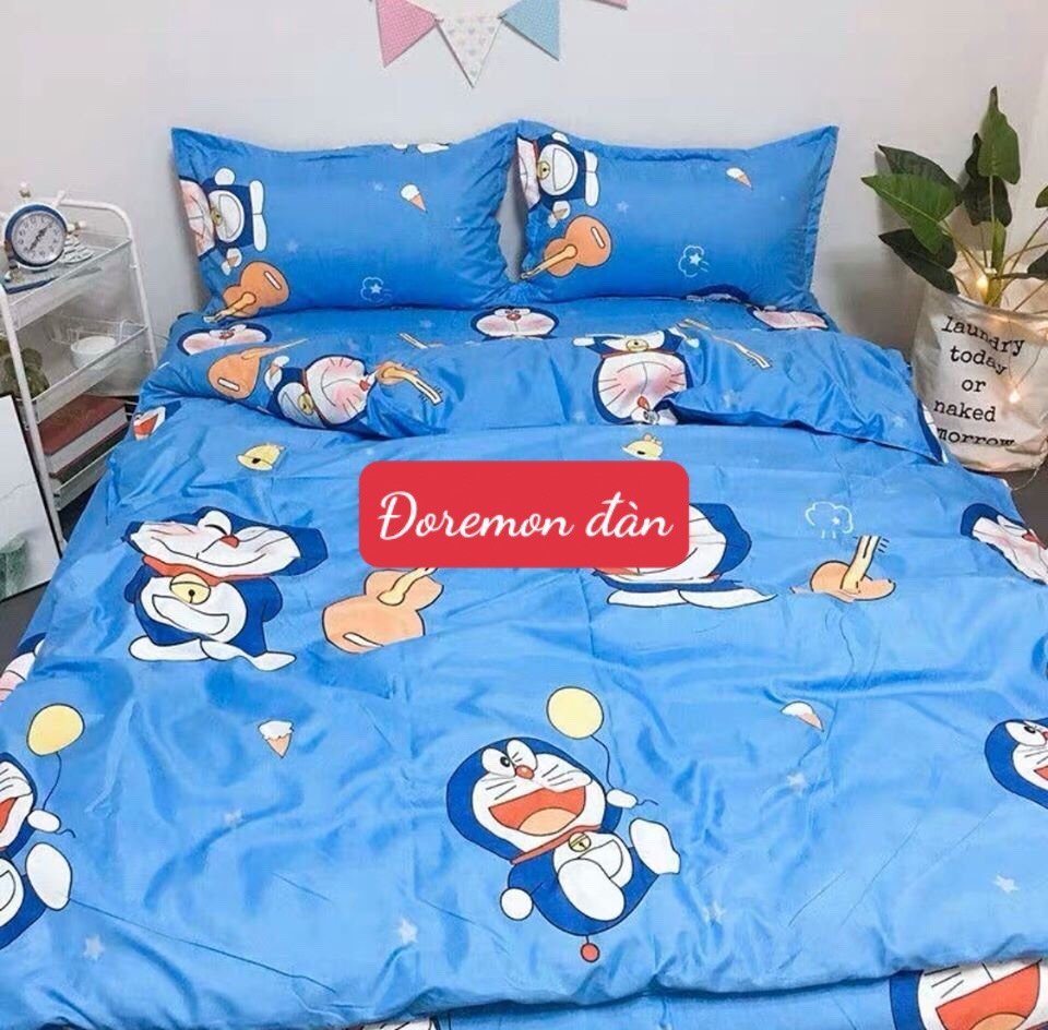 Bộ ga gối cotton poly hàn quốc 1m2 1m4 1m5 1m6 1m8 hoàng gia ghi