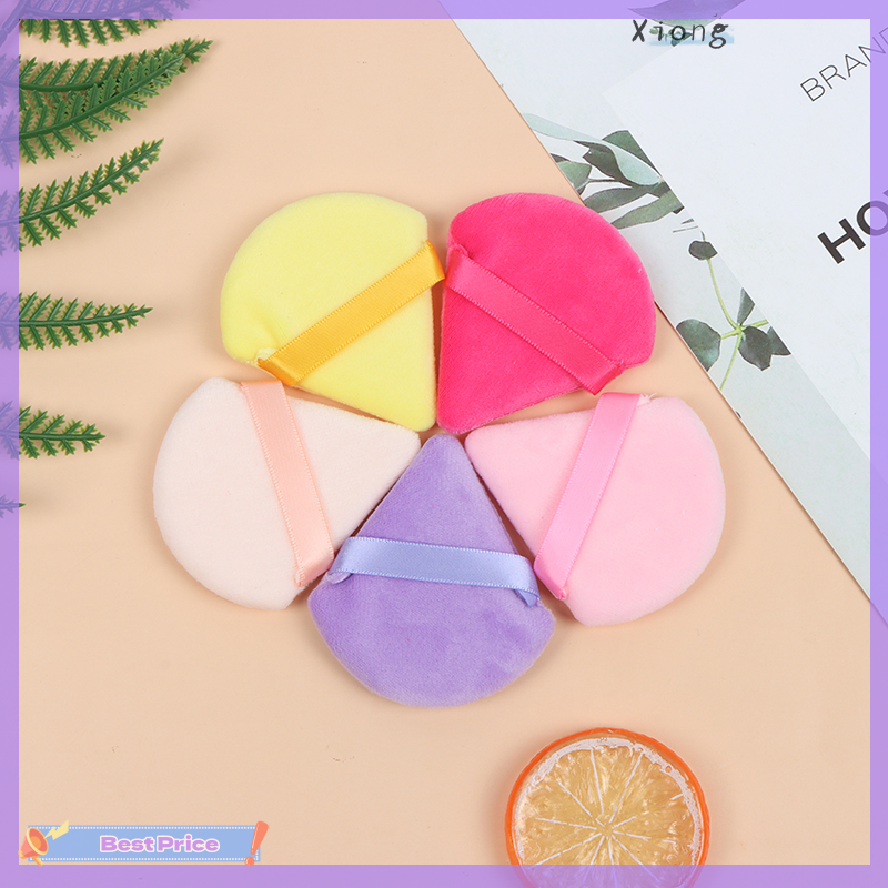 Xiong Cosmetic Puff Triangle Velvet Foundation Mini MakeUp Sponge Puffs MakeUp Tool
