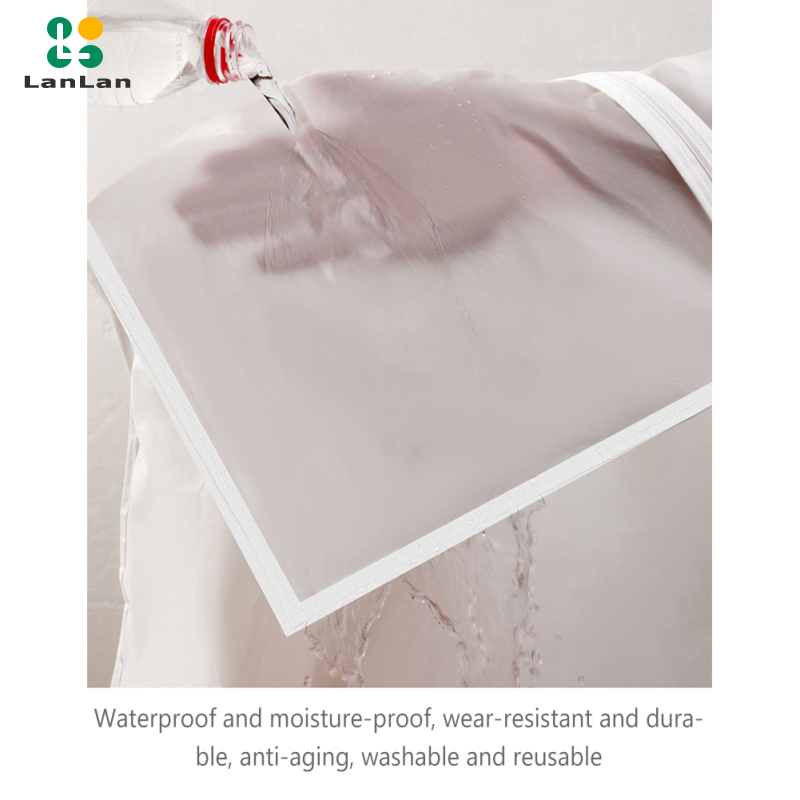 Translucent Clothing Dust Cover Lightweight Breathable Dustproof Moth-Proof Hanging Garment Bags