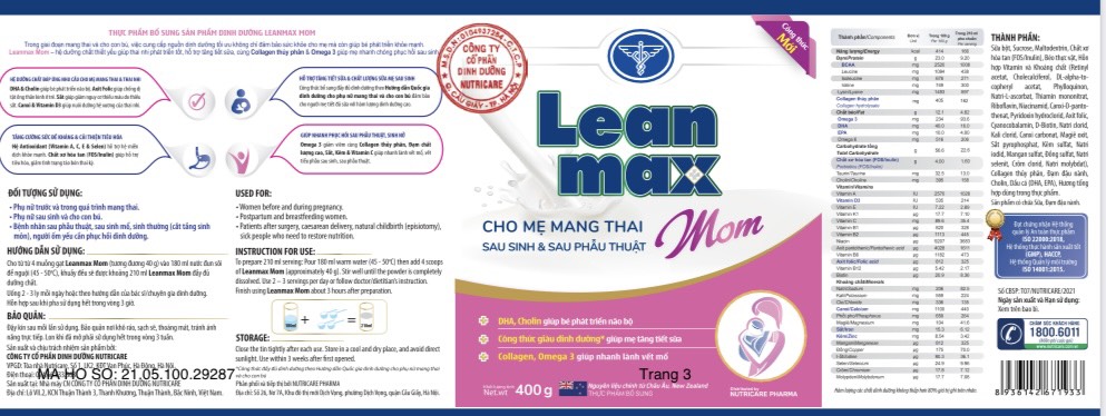 Lean Max Mom 400g- 850g