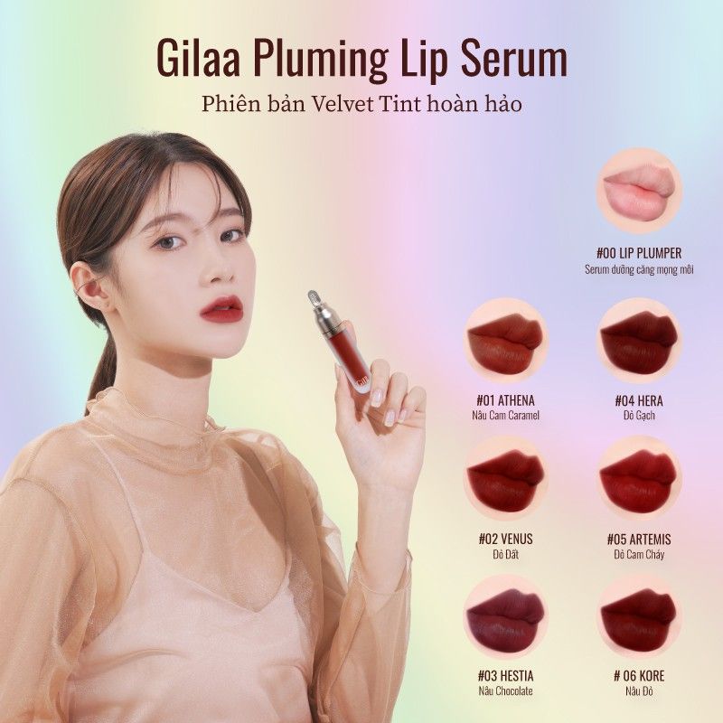 Son kem có dưỡng Gilaa Plumping Lip Serum 3.8gr