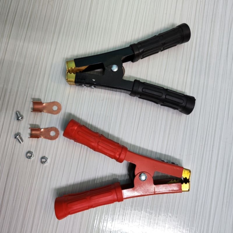 Kẹp bình acquy 500A, kẹp cá sấu bộ 2 chiếc (đỏ và đen)