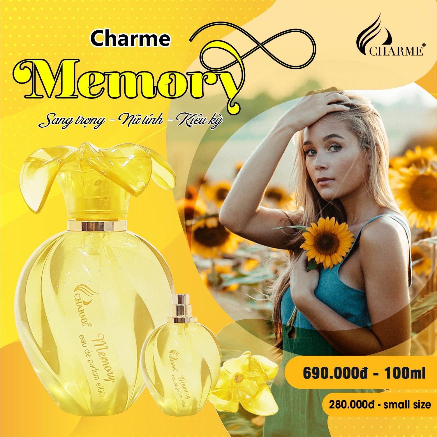 Nước hoa nữ Memory hương hoa ngọt ngào