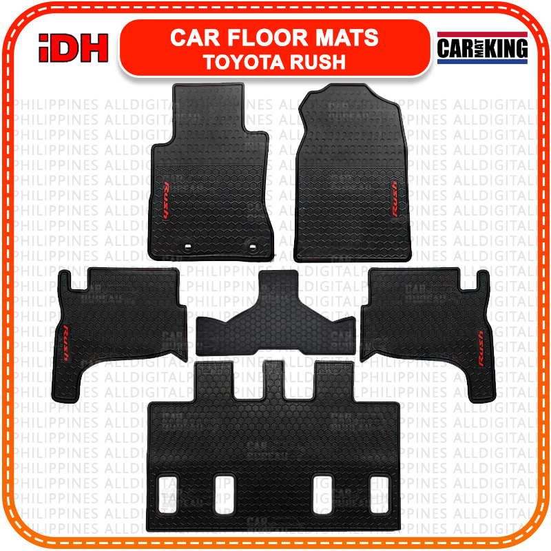 Toyota Rush ( G Variant ) Premium Rubber Matting for 7 seater 2018