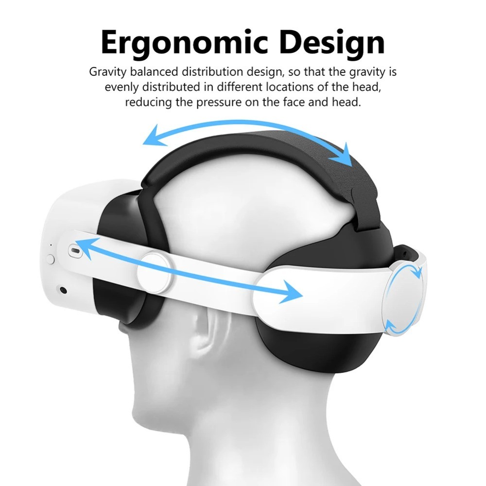 Strab Vr Adjustable Head Strap Reduce Pressure Replacement Elite Strap VR ...