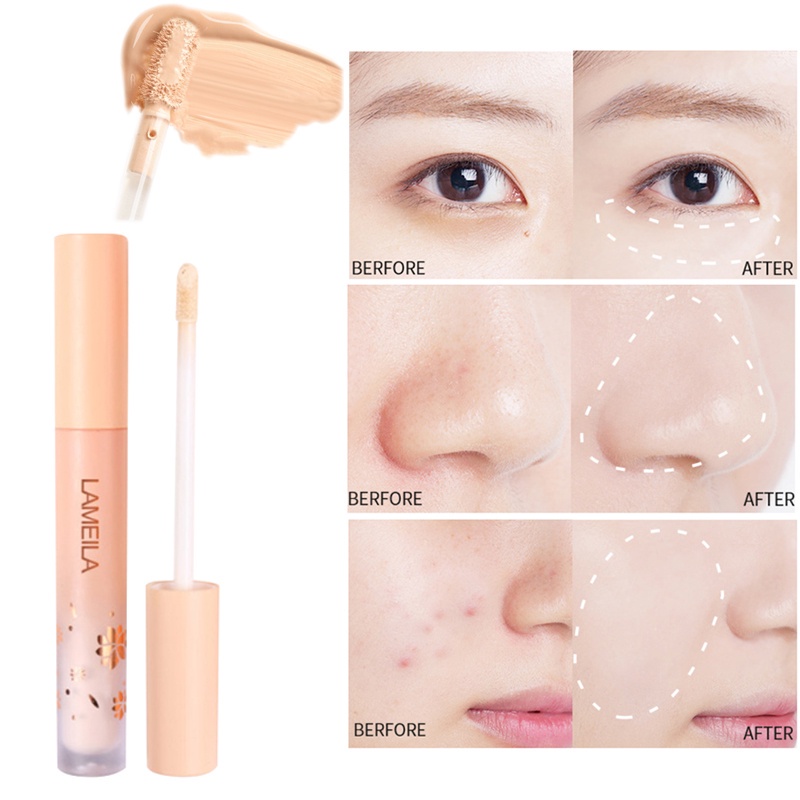Dorisna Face Makeup Concealer Liquid Oil Control Moisturizing Matte Breathable Concealer Long Lasting Smooth Full Coverage Sweatproof And Waterproof 3 Colors