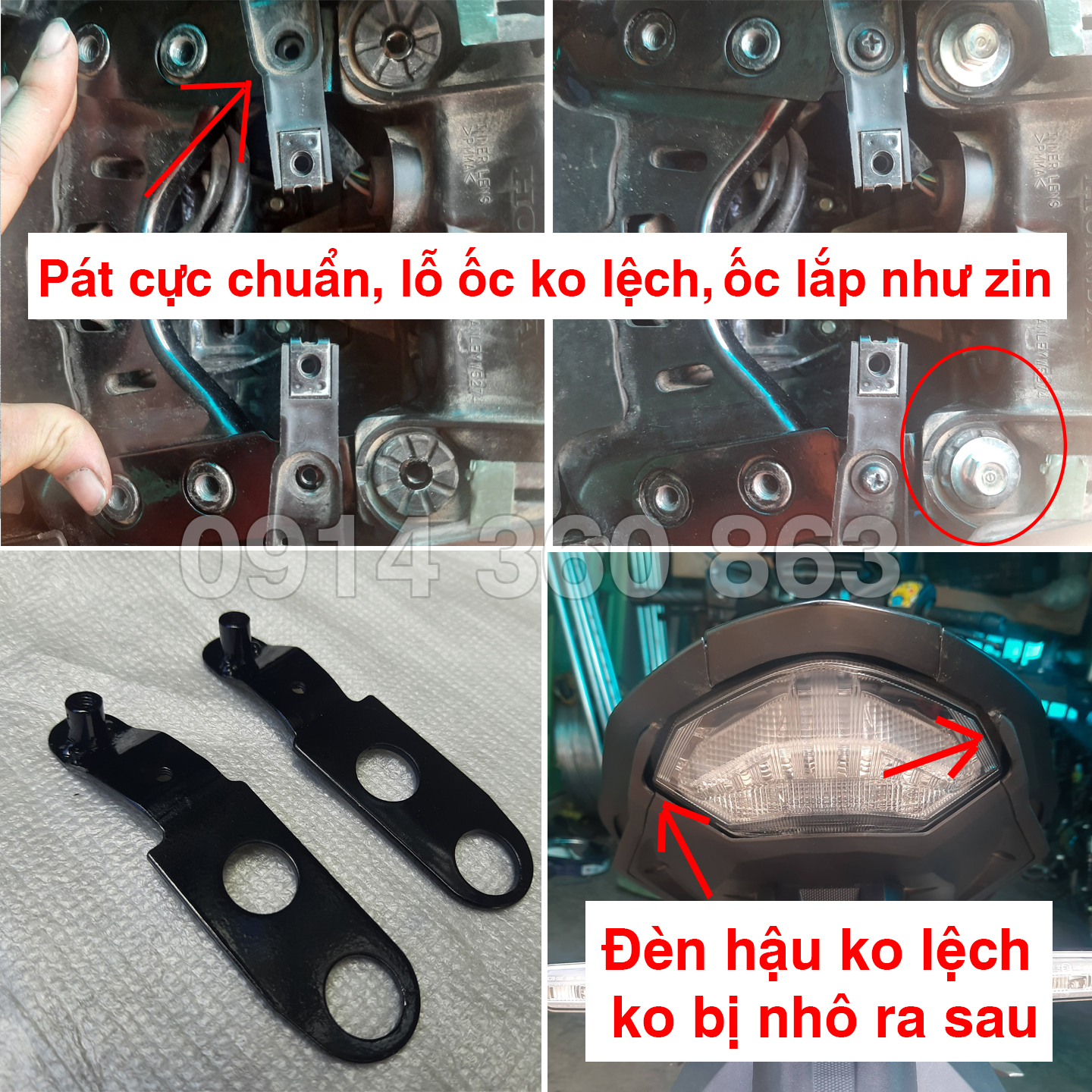 Cảng sau winner x / Tay dắt winner v1 (kèm pát gắn)
