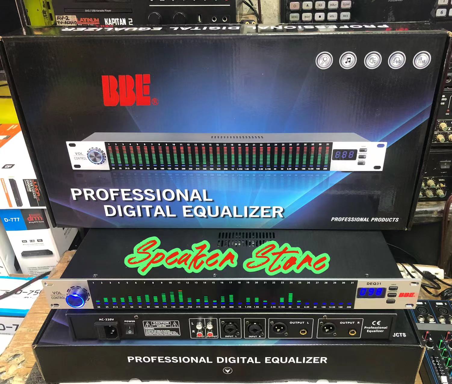 BBE DEQ Digital 31band Equalizer Professional noise reduction equalizer