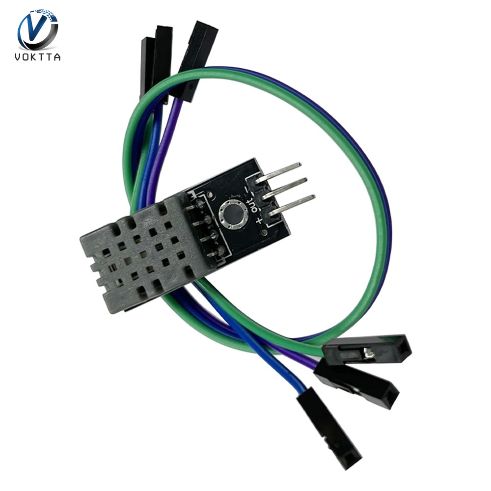 VOKTTA DHT11 Temperature Humidity Sensor Module Digital Temperature Humidity Sensor 3.3V-5V with Wires for Arduino Raspberry Pi 2 3
