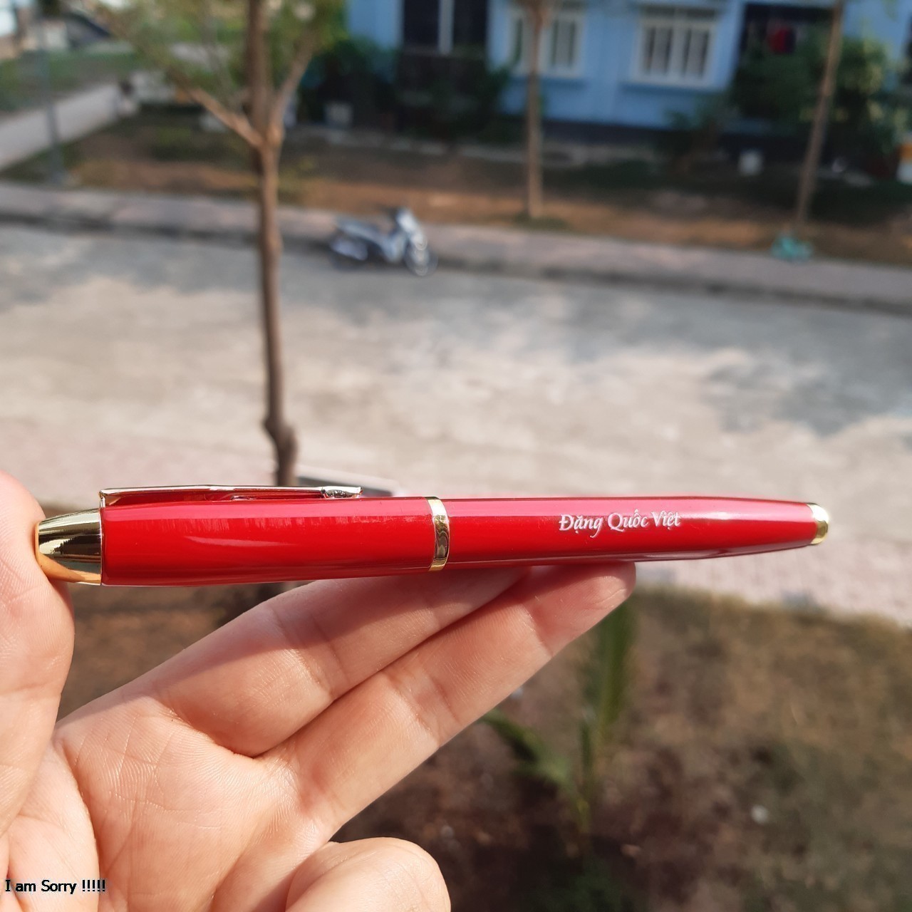 Bút ký khắc tên BYL-006/Bút vỏ đỏ
