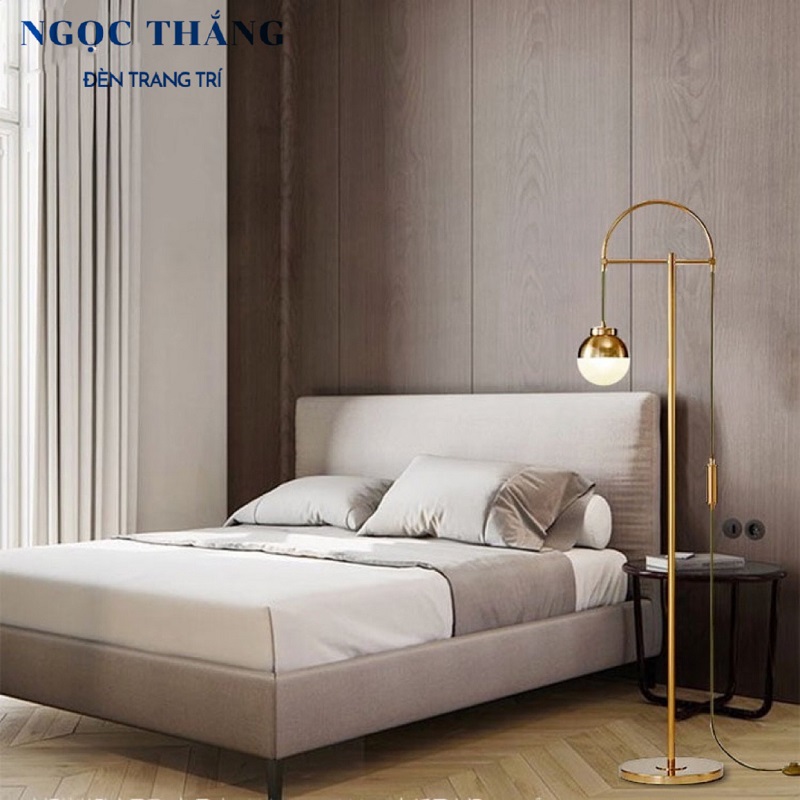 Đèn Cây Đứng Đọc Sách Trang Trí Phòng Khách Phòng Ngủ DD56 Ngọc Thắng (Tặng kèm một bóng Led Bulb 12W ánh sáng vàng)