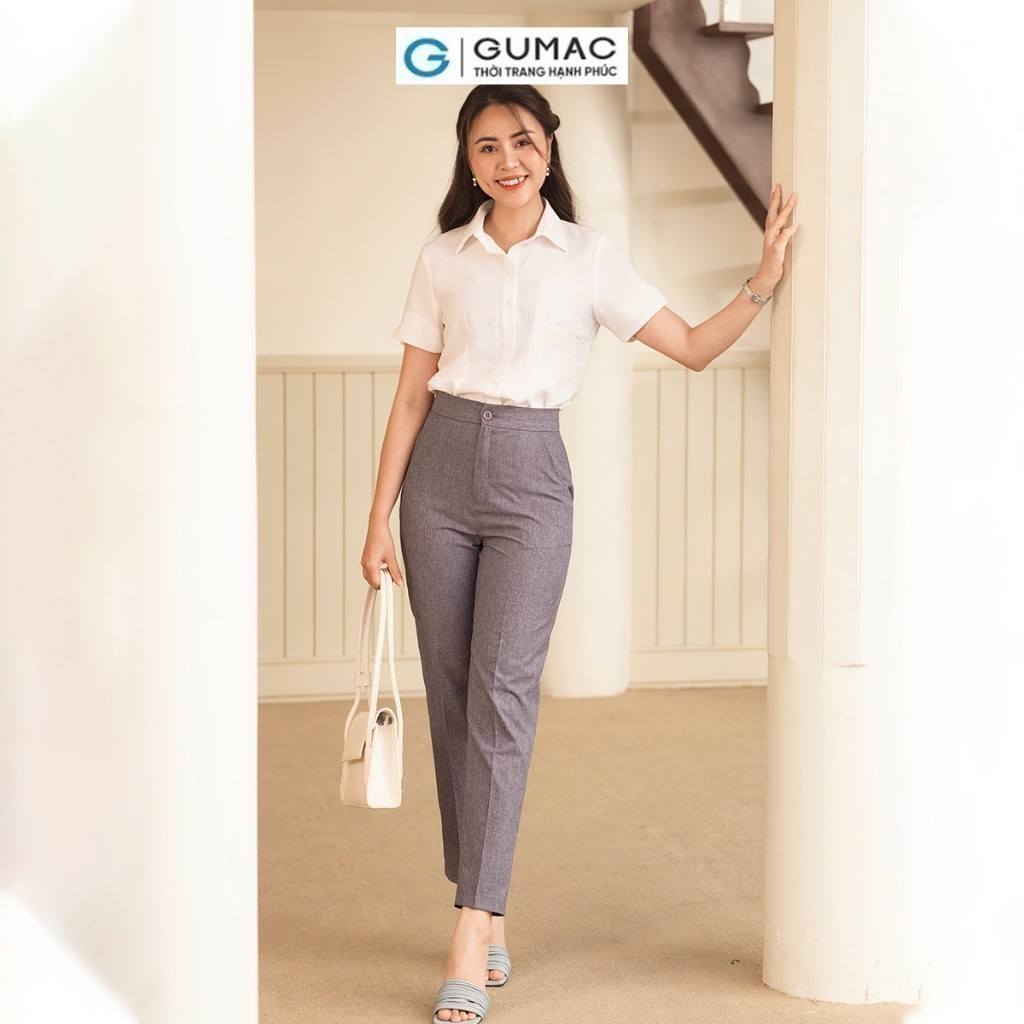 [BST MỚI RA MẮT THÁNG 6] Quần tây ống đứng thời trang GUMAC QD06086